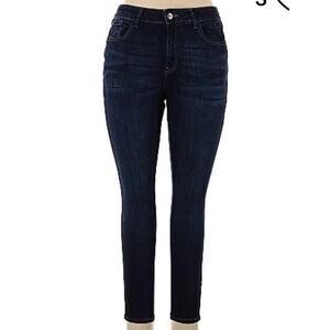 WARP + WEFT Skinny High Rise Indigo Rinse Blue Jeans Denim - Sz 8 - NWT